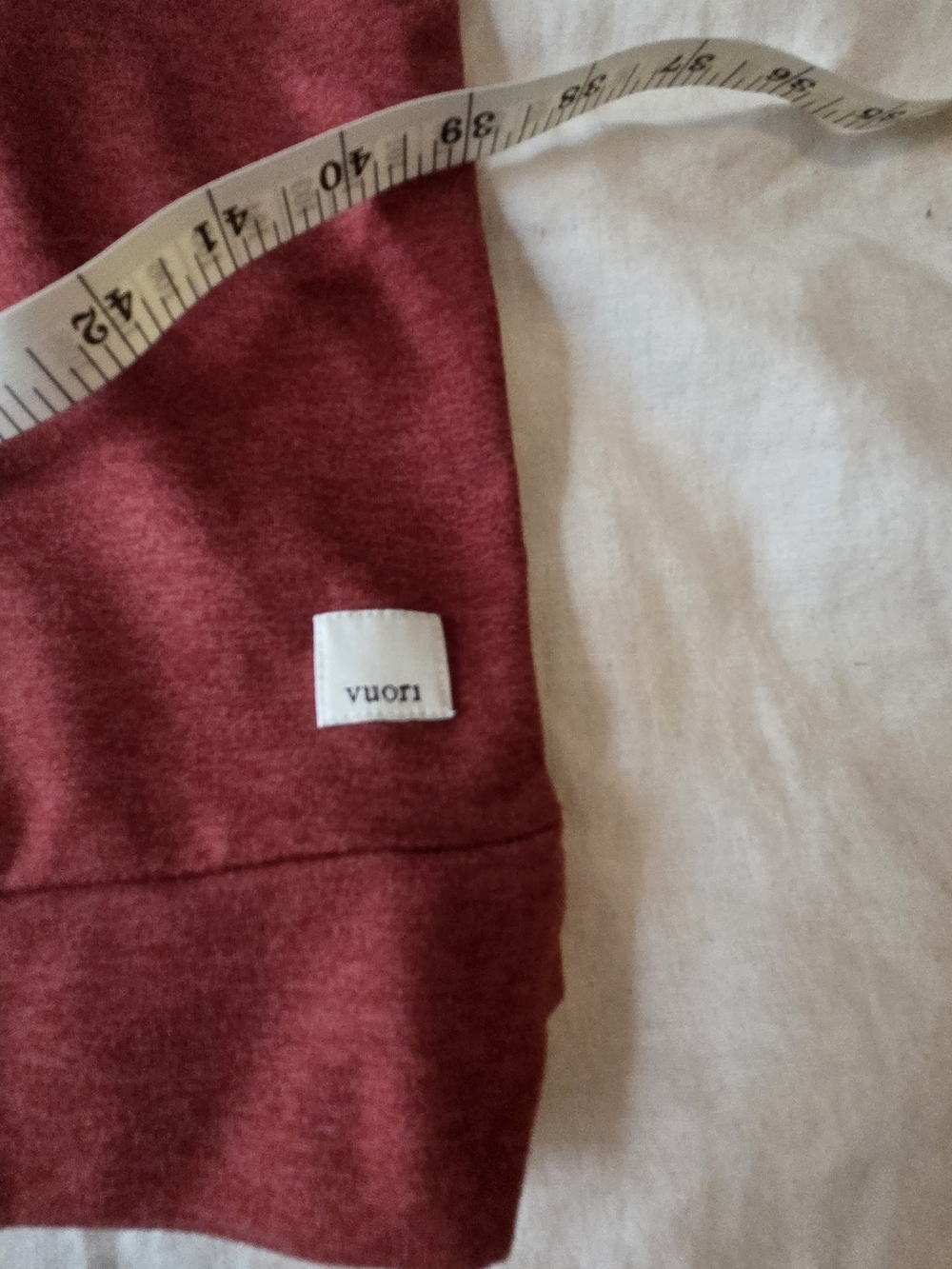 Vuori Marled Wine Red Pullover Hoodie - Picture 4 of 5